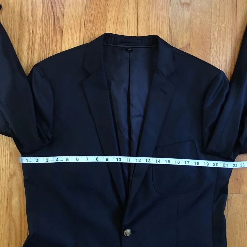 J. Crew Ludlow X Ing Loro Piana Navy Two-Button Sport Coat 42L